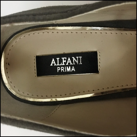 NWOB Alfani Prima "Binddi" Grey Leather Suede Pumps - Picture 6 of 10